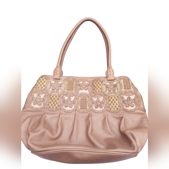 Brighton NALA Leather Metallic Bronze Masterpiece Collection Handbag RETIRED - Picture 1 of 16